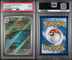 2023 Pokemon 151 #167 Ivysaur Illustration Rare PSA 9 Mint - Image 3