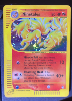 2003 Pokemon Aquapolis Ninetales H19/H32 — Holo Rare — Single Owner Pack-Pulled - Image 2