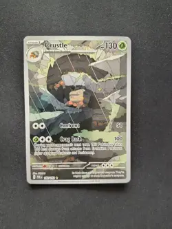 Pokemon TCG Crustle Paradox Rift 183/182 Holo Illustration Rare NM - Image 1