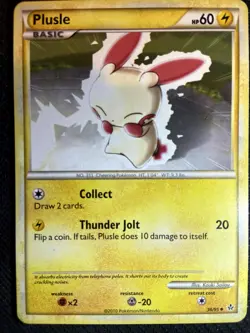 Plusle 36/95 HGSS Unleashed Pokemon English Non Holo 2010 - Image 1