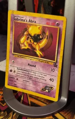 Sabrina's Abra 19 Wotc Black Star Promo Pokemon HP Heavy Play/Damaged Fast Ship - Image 2