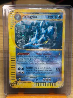 Kingdra Holo Rare H14/H32 Aquapolis Pokemon TCG DAMGE - Image 1