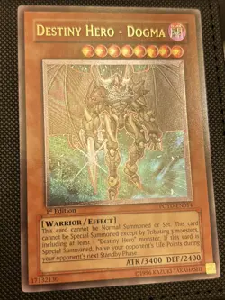 Yu-Gi-Oh! TCG Destiny Hero Dogma POTD-EN014 1st Edition Ultimate Rare - Image 4