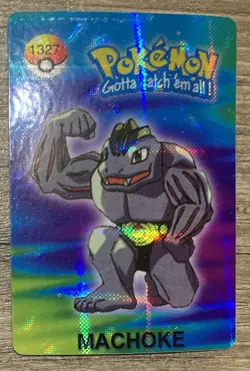 Pokemon Card - Machoke #1327 - Vending Machine - Holo - Image 1