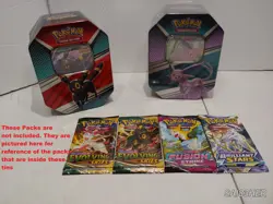 Sealed Pokemon Espeon V Heroes tin ( Full Wrap ) 2x Evolving skies packs U - Image 1