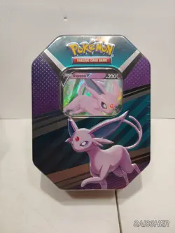 Sealed Pokemon Espeon V Heroes tin ( Full Wrap ) 2x Evolving skies packs U - Image 2