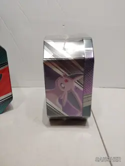 Sealed Pokemon Espeon V Heroes tin ( Full Wrap ) 2x Evolving skies packs U - Image 3