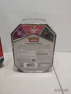 Sealed Pokemon Espeon V Heroes tin ( Full Wrap ) 2x Evolving skies packs U - Image 4
