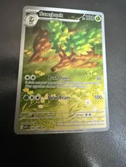Pokemon Sawsbuck Illustration Rare Card 92/86 S&V Black Bolt - Image 1