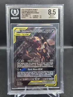 Pokemon TCG Umbreon & Darkrai GX SM241 Tag Team Holo Promo Card BGS 8.5 NM-MT+ - Image 1