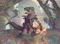 Foil Gev, Scaled Scorch - Bloomburrow - 214 | MTG Card - Image 2