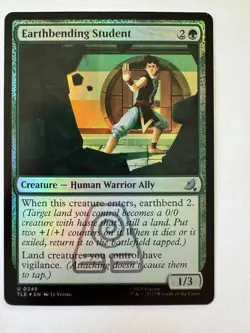Magic (mtg): Earthbending Student Avatar: The Last Airbender Foil - Image 1