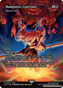 Shantotto's Coercion - Diabolic Intent (Showcase) [FCA - 34] - NM [Foil] TCG MTG - Image 1