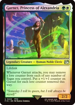 Garnet, Princess of Alexandria FOIL - 0222 - Uncommon - Final Fantasy FIN MTG - Image 1