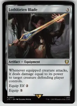 Lothlorien Blade Commander: The Lord of the Rings 77 MTG NM - Image 1