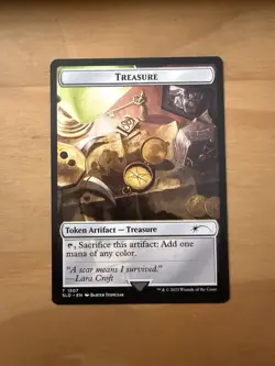 MTG - Tomb Raider Treasure Token - Secret Lair - Image 1
