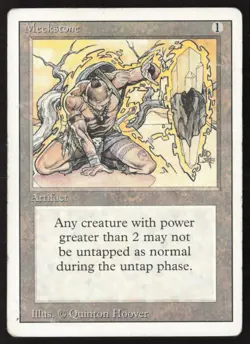 Meekstone Rare Revised Edition Magic: The Gathering Moderately Played - Image 1