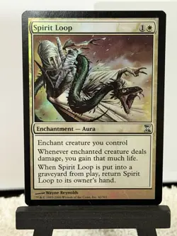 Magic: The Gathering Spirit Loop Foil Enchantment Aura Time Spiral 42/301 White - Image 1