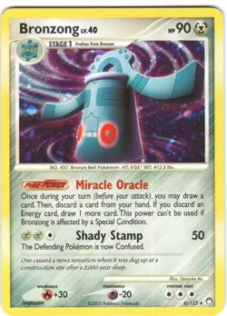 Bronzong 6/123 Holo Rare Mysterious Treasures Pokemon LP - Image 1