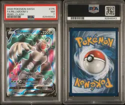 PSA 7 NM Rillaboom V 175/192 Rebel Clash Full Art Ultra Rare Holo Pokemon 2020 - Image 3