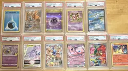 PSA Graded Pokemon TCG Lot of 10 - Charizard Mew Goodra VSTAR Holo Full Art - Image 1