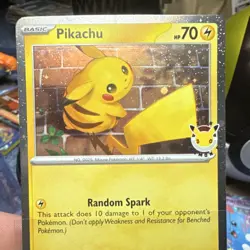 Pokemon TCG Pikachu Promo Holo Pokemon Day SV05 Temporal Forces 051/162 Basic - Image 1