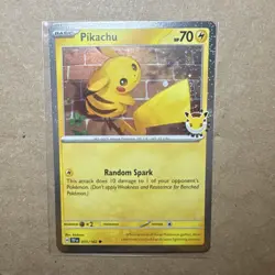 Pokemon TCG Pikachu Promo Holo Pokemon Day SV05 Temporal Forces 051/162 Basic - Image 2
