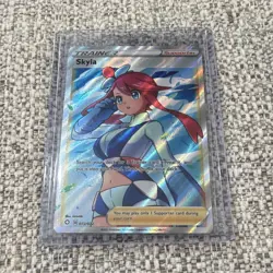 The Pokemon Company Skyla 072/072 Shining Fates Ultra Rare Full Art Holo 2021 - Image 1