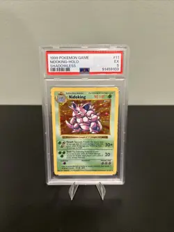Nidoking Holo Shadowless PSA 5 1999 Pokemon Game #11 - Image 1