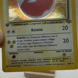 1st Edition Pokemon TCG Electrode 2/64 Jungle Holo Rare Unlimited Italian 1999 - Image 3