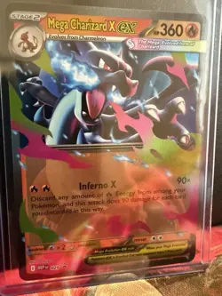 Pokemon TCG Mega Charizard X ex 029 Mega Evolution Black Star Promo NM - Image 1
