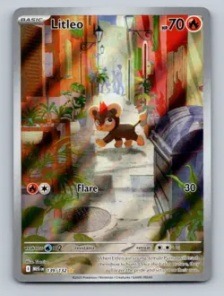 Pokemon TCG Litleo Holo Illustration Rare ME01: Mega Evolution 139/132 - Image 1