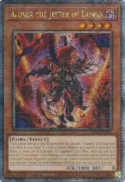 Yu-Gi-Oh! TCG Aluber the Jester of Despia Quarter Century Secret Rare - Image 1