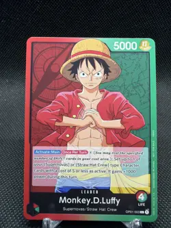 Monkey D. Luffy - OP01-003 Leader Post Errata - Demo Deck - One Piece English - Image 2