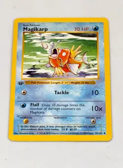 1st Edition Magikarp Pokemon Card 1999 Base Set Wizards of the Coast - Image 1
