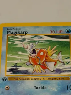1st Edition Magikarp Pokemon Card 1999 Base Set Wizards of the Coast - Image 3