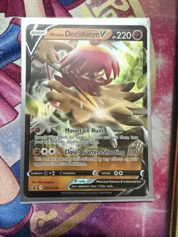 Hisuian Decidueye V - SWSH238 - Pokemon Promo Sword & Shield Ultra Rare Card NM - Image 1