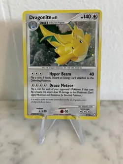 Pokemon Legends Awakened Dragonite Holo Rare TCG Card 2/146 MP - Image 1