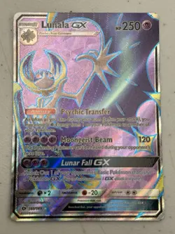 Lunala GX (Full Art) 141/149 Sm Base Set Holo Pokemon Card NM-LP - Image 1