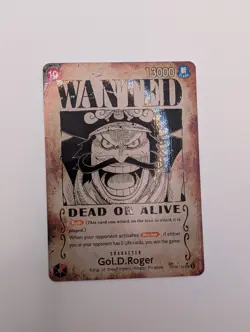 Gol D Roger OP09-118 SEC SP ENGLISH ONE PIECE Card Wanted Carrying on His Will - Image 1