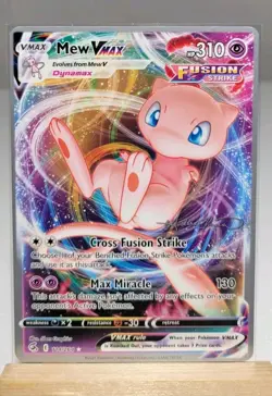 Mew VMAX World Champion Pokemon 114 Rare Near Mint Card - Image 1