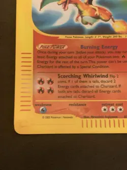 Pokemon Card Expedition Charizard 6/165 LP reverse holo - Image 4