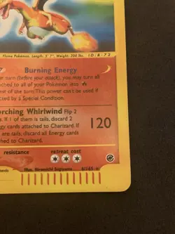 Pokemon Card Expedition Charizard 6/165 LP reverse holo - Image 5