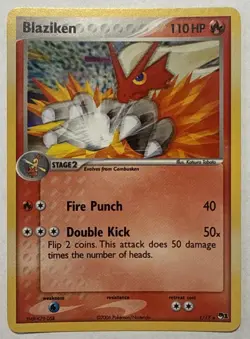 Blaziken - 1/17 - Pokemon Pop Series 1 Holo Card NM - Image 1