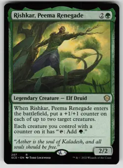 Rishkar, Peema Renegade Normal R Starter Commander Decks 207 NM - Image 1