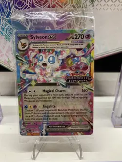 Sylveon EX Stamped Promo Pokemon Prismatic Evolutions Surprise Box - Image 1