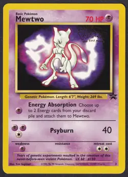 Pokemon Mewtwo 3 Black Star Promo - Image 1