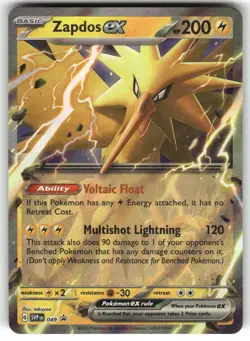 Zapdos ex 049 Holo Promo Scarlet & Violet Promo Pokemon Near Mint - Image 1