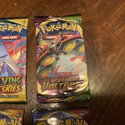 NEW Pokemon TCG Booster Pack Lot Bundle Evolving Skies Sword Shield Factory Seal - Image 4