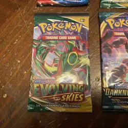 NEW Pokemon TCG Booster Pack Lot Bundle Evolving Skies Sword Shield Factory Seal - Image 5